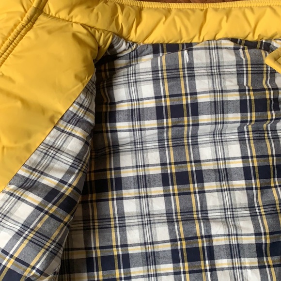 Janie and Jack yellow plaid quilted vest 4T - Picture 3 of 4